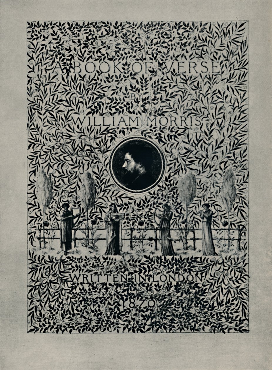 Strona tytułowa do A Book of Verse, William Morris, 1870. autorstwa William Morris