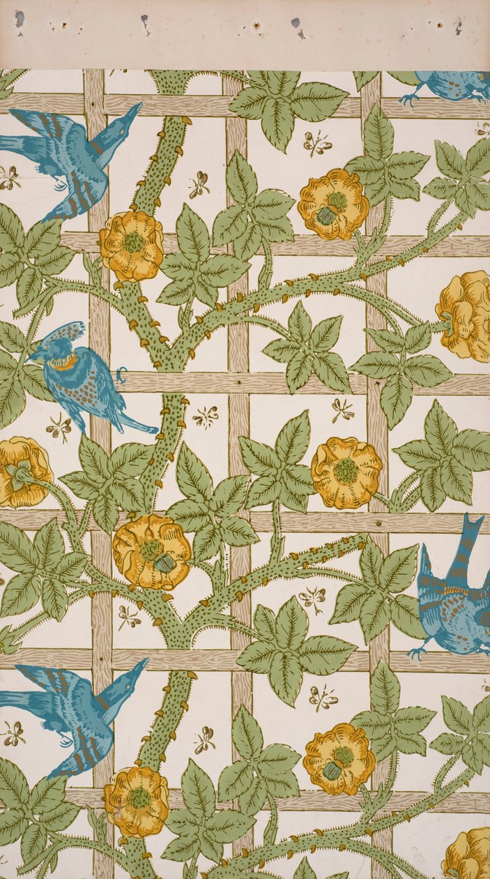 Krata. Tapeta, 1862. autorstwa William Morris