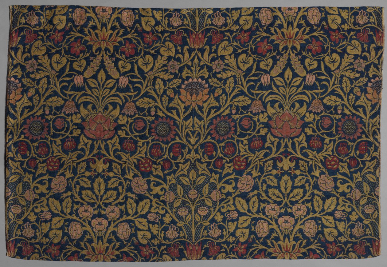 Fiolet i Orlik, 1883. autorstwa William Morris