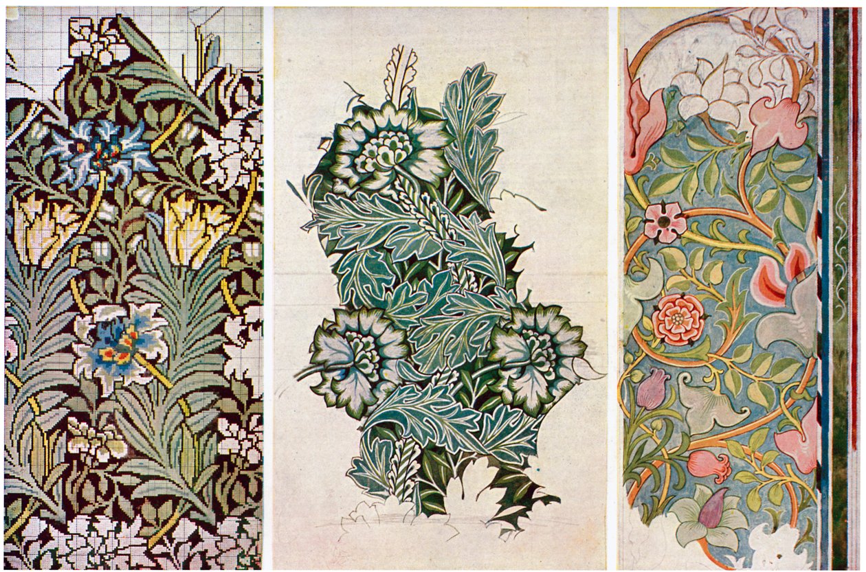 Rysunki robocze Williama Morrisa 1834-1896, 1934. autorstwa William Morris