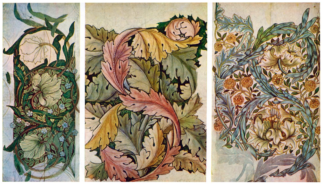 Rysunki robocze Williama Morrisa 1834-1896, 1934. autorstwa William Morris
