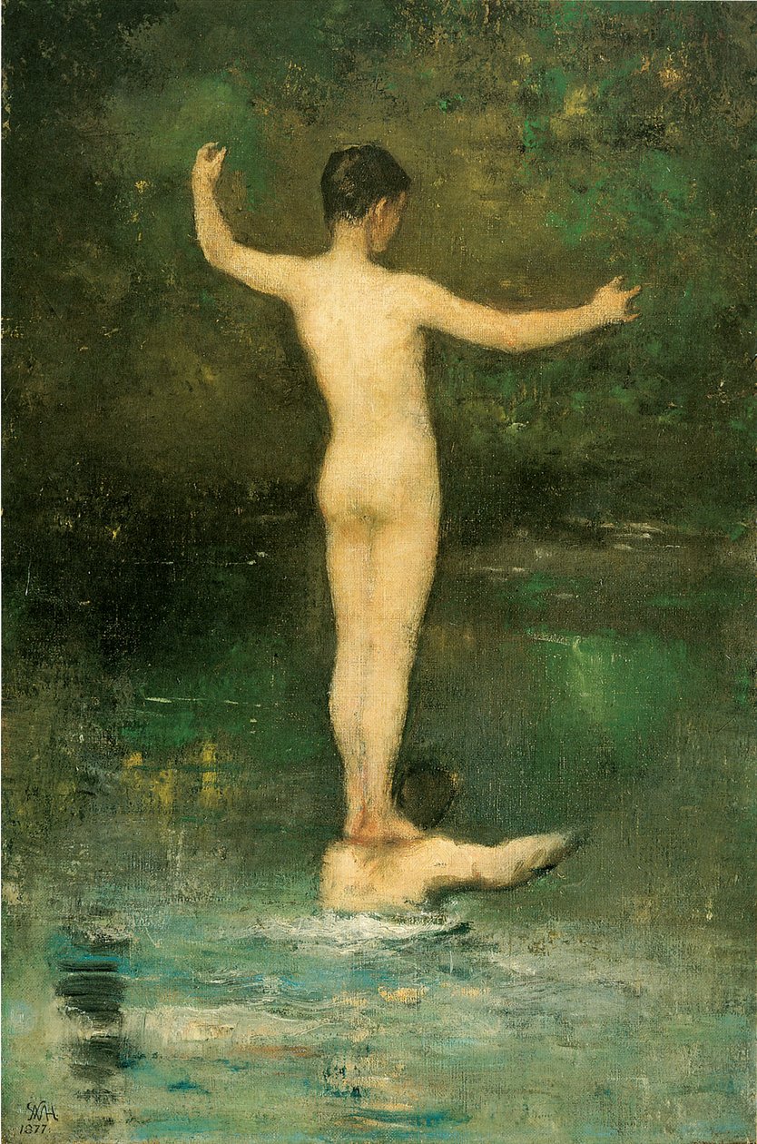 Kąpiący się autorstwa William Morris Hunt