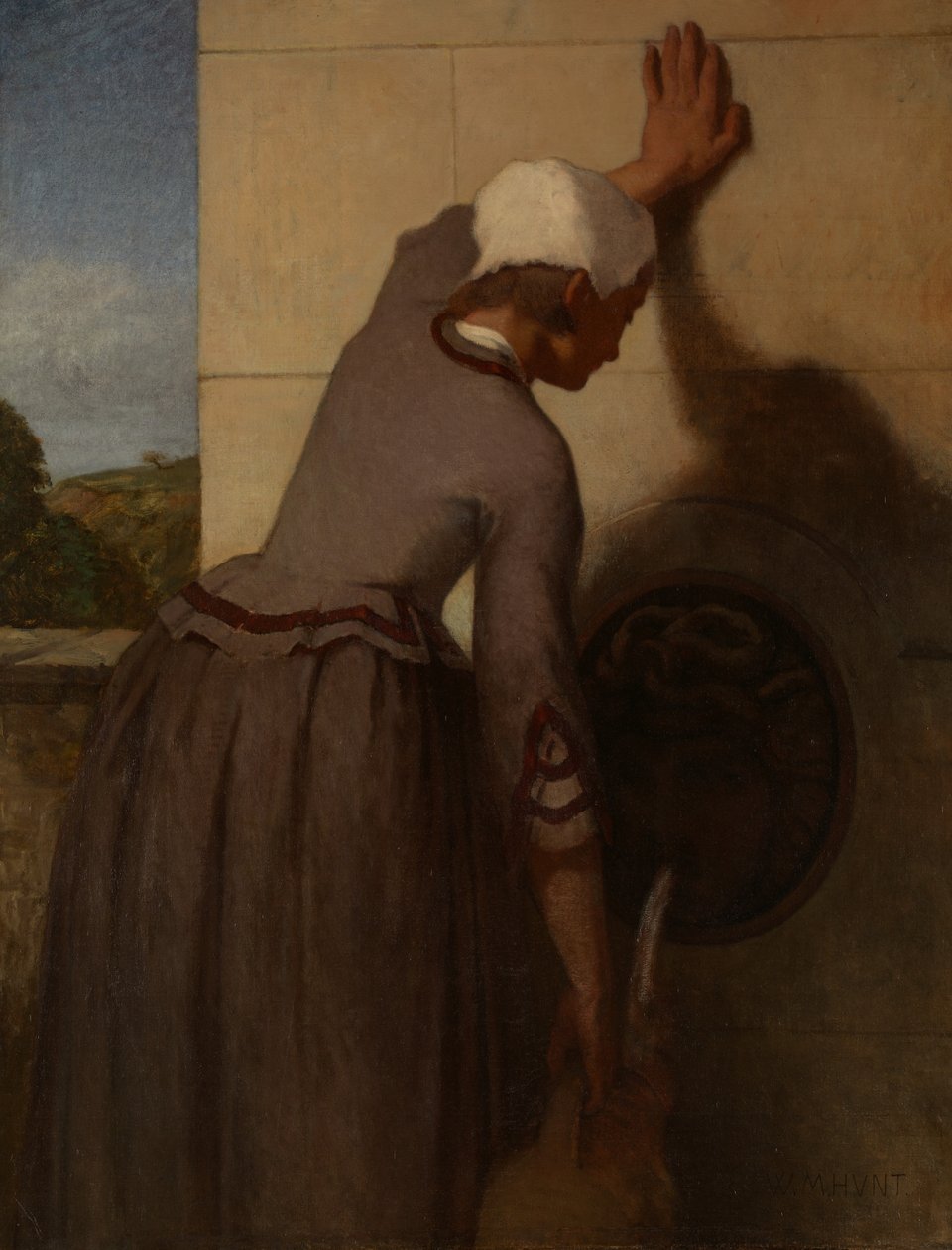 Dziewczyna przy fontannie, 1852-54. autorstwa William Morris Hunt