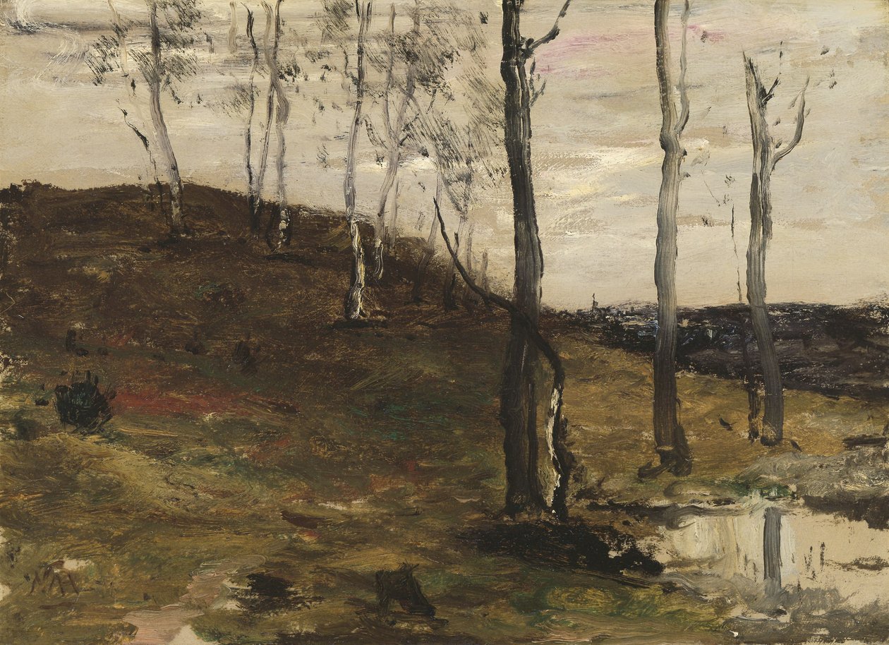 Wzgórze z drzewami autorstwa William Morris Hunt