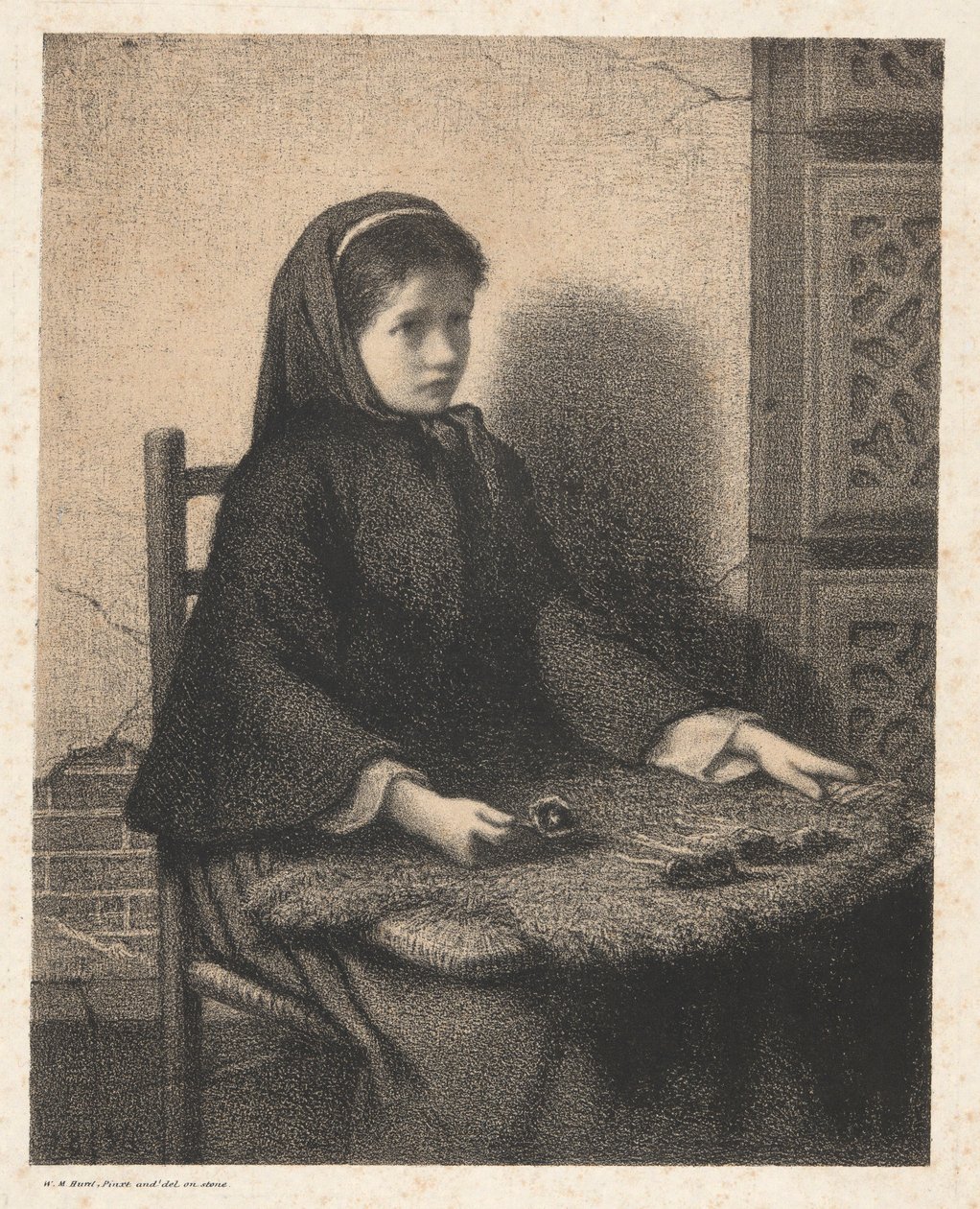 fioletowa dziewczyna autorstwa William Morris Hunt