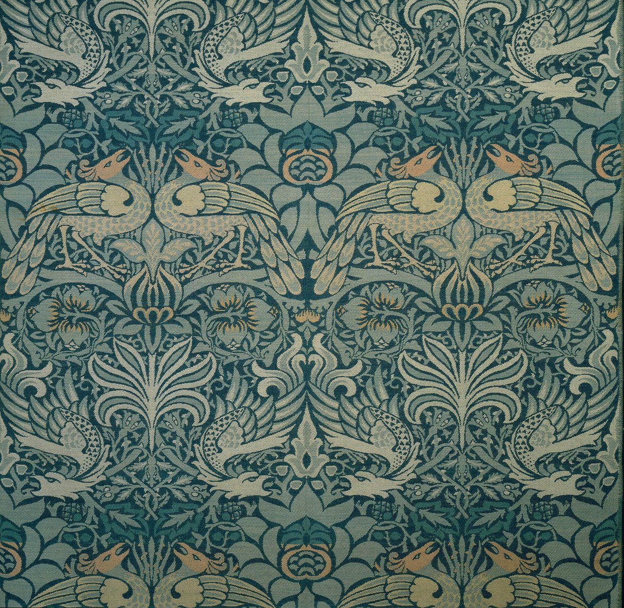 Tkanina dekoracyjna, 1876-1890. autorstwa William Morris Tapestry Works