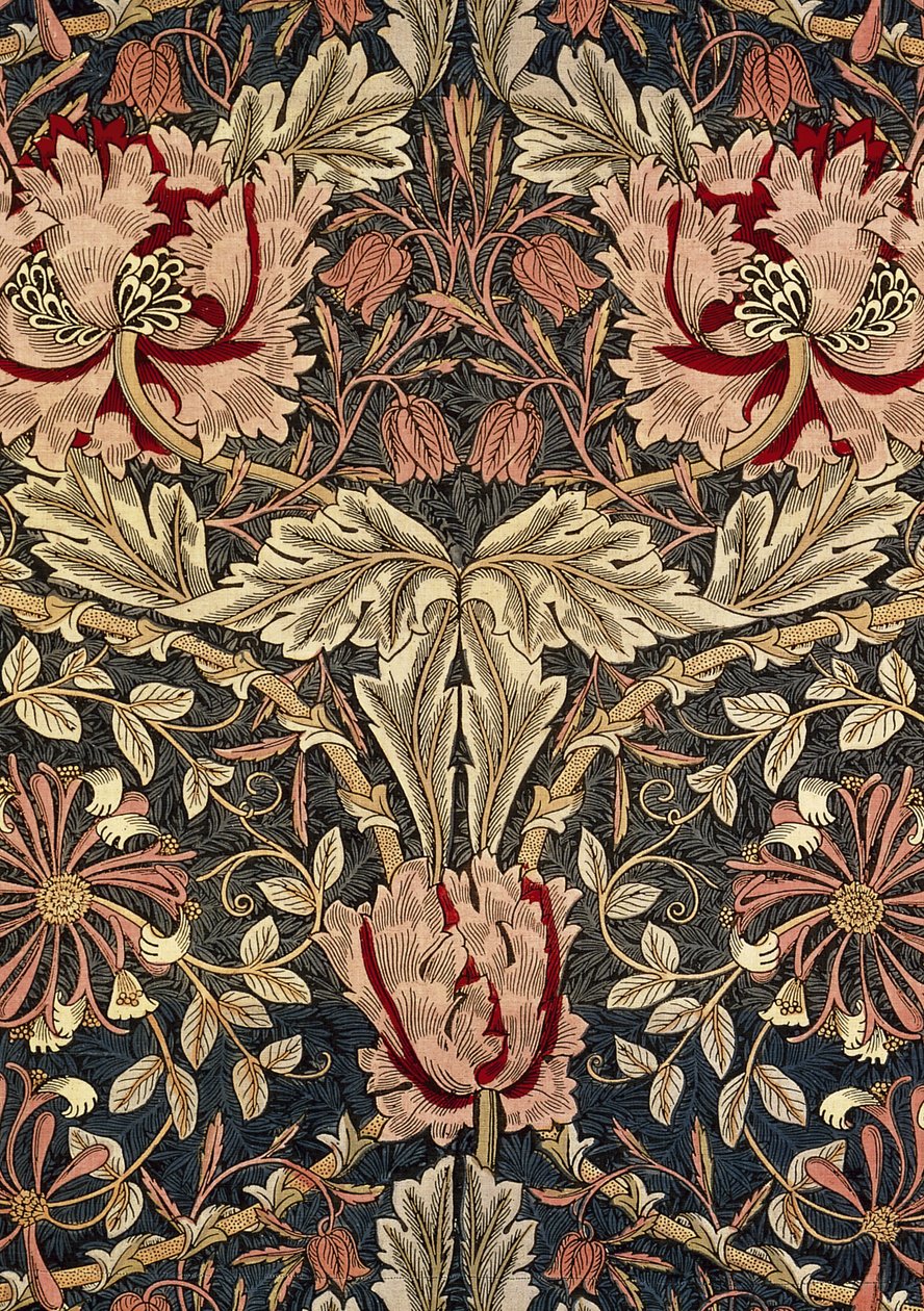 Tkanina dekoracyjna, 1876-1890. autorstwa William Morris Tapestry Works