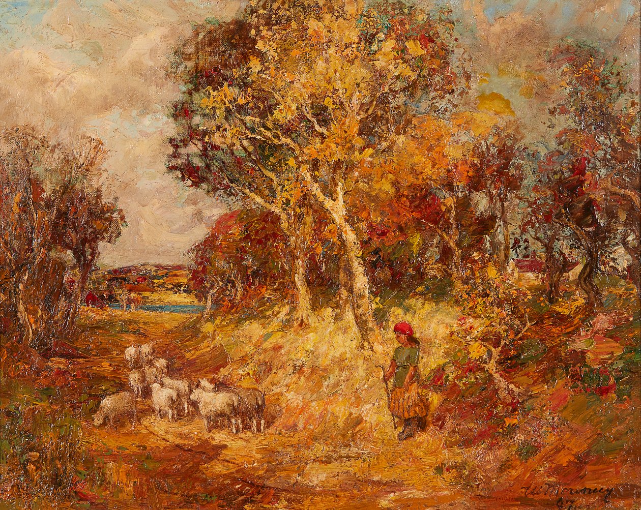 Złota Jesień (olej na płótnie) autorstwa William Mouncey