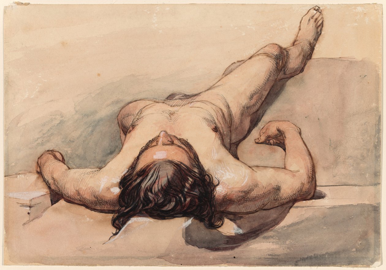 Studium aktu męskiego autorstwa William Mulready