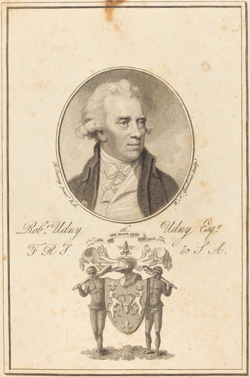 Robert Undy autorstwa William Nelson Gardiner after Richard Cosway