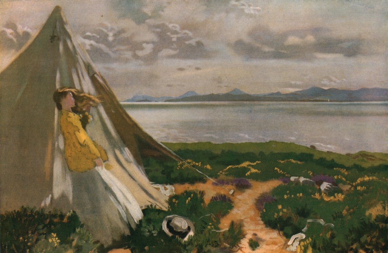 Wietrzny dzień: Howth Head, początek XX wieku, ok. 1930. autorstwa William Newenham Montague Orpen