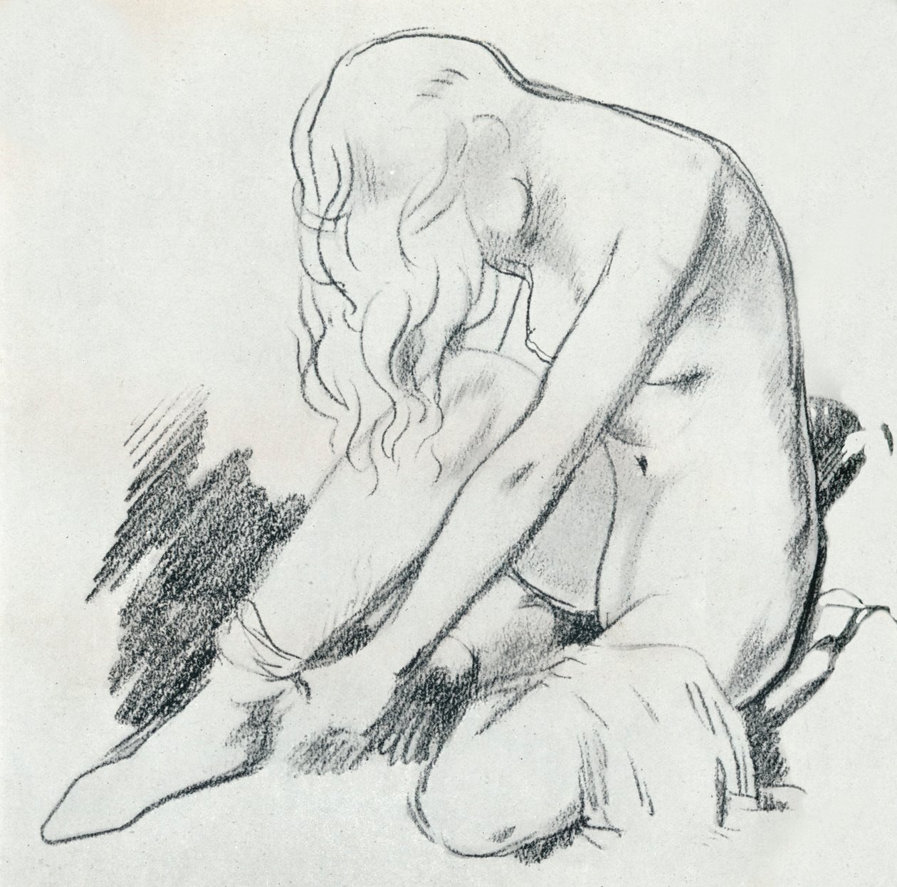Studium postaci, XX w. 1932 autorstwa William Newenham Montague Orpen