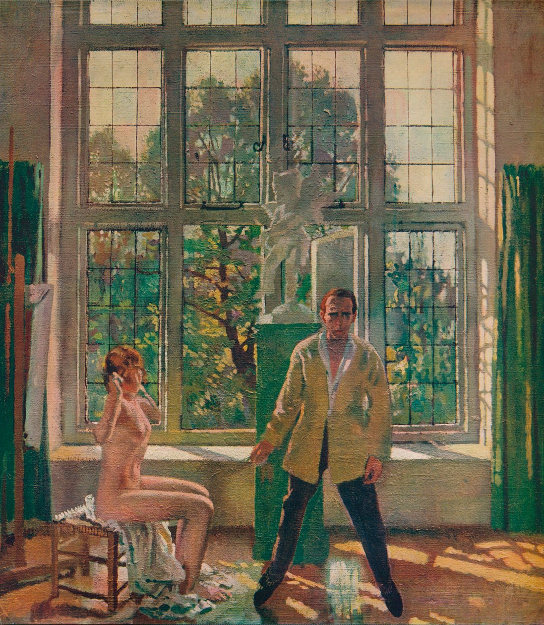 Autoportret z modelką, c1905, c1932. autorstwa William Newenham Montague Orpen