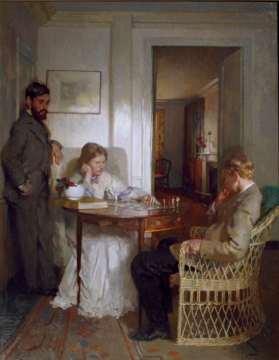 Szachiści, przed 1902 autorstwa William Newenham Montague Orpen