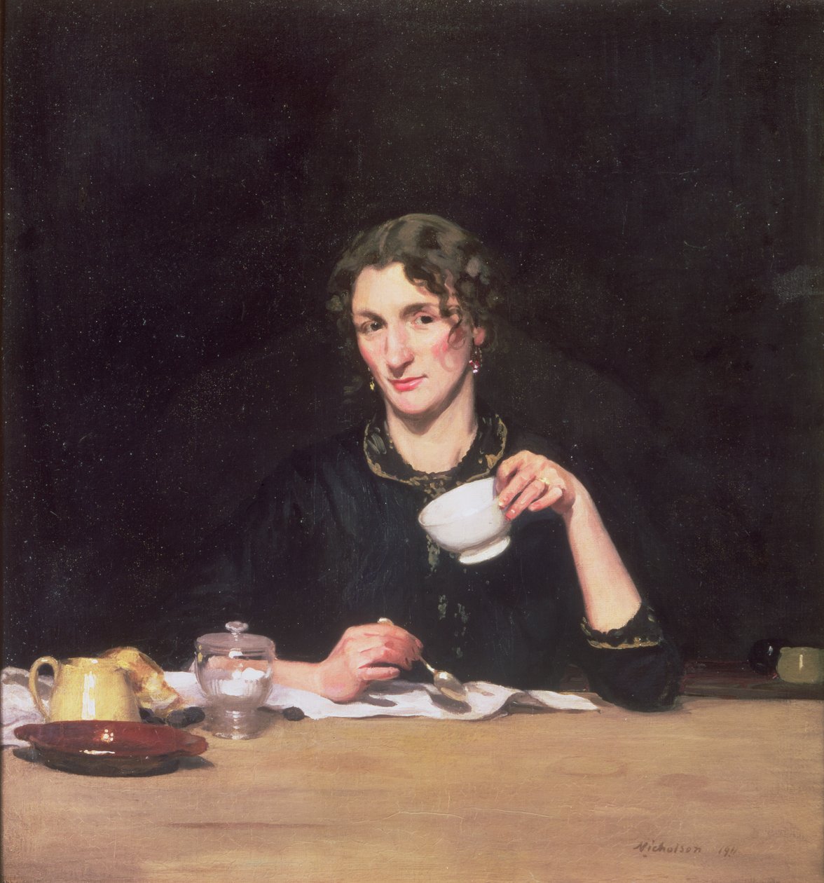 Pani na śniadaniu lub Le Dejeuner de Marie autorstwa William Nicholson
