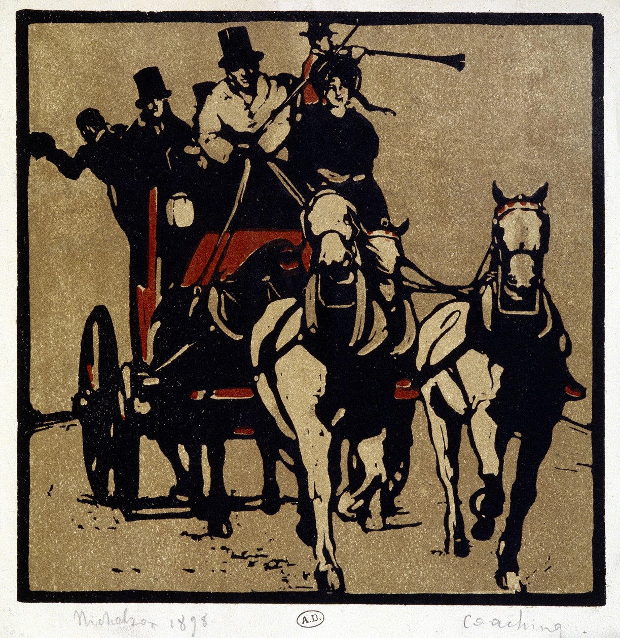 Powóz czy dyliżans: „Coaching”” – William Nicholson (1872-1949) autorstwa William Nicholson