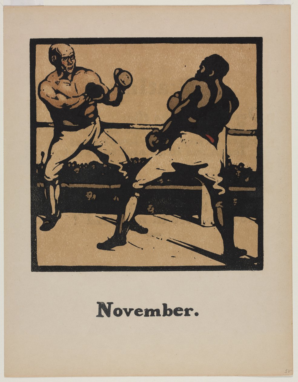 Almanach dwunastu sportów: boks autorstwa William Nicholson