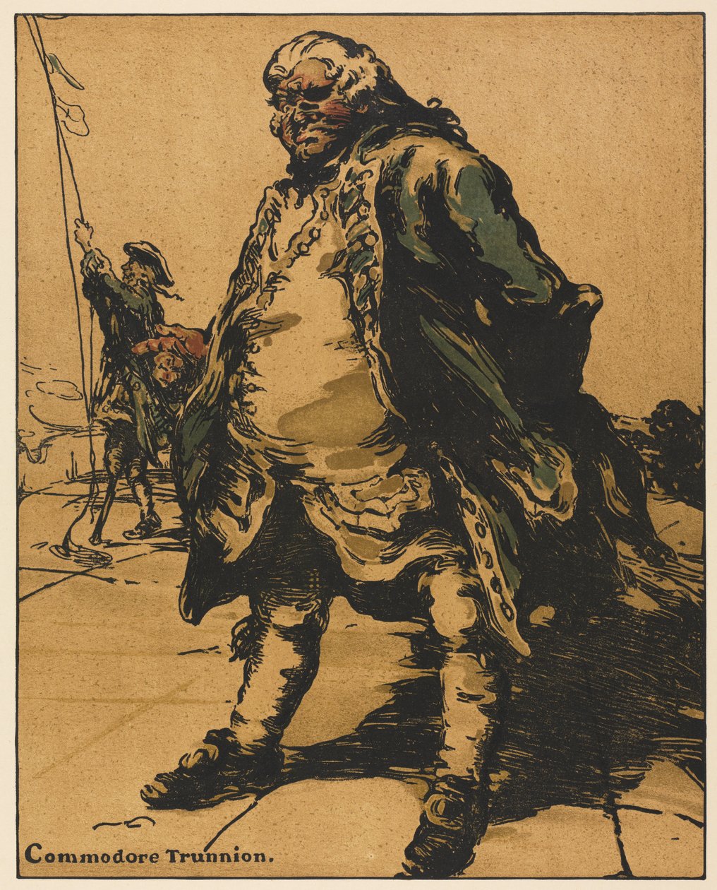 Bohaterowie romansu: Commodore Trunnion autorstwa William Nicholson