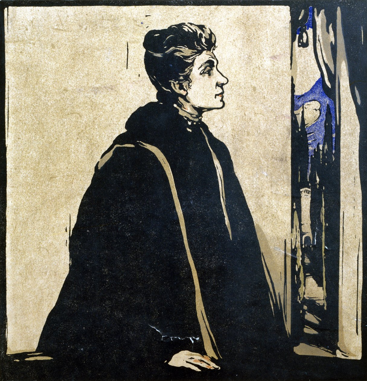 Eleonora Duse (1858-1924) ilustracja z „Dwunastu portretów”, wydana w 1899 r. (drewno ręcznie kolorowane) autorstwa William Nicholson
