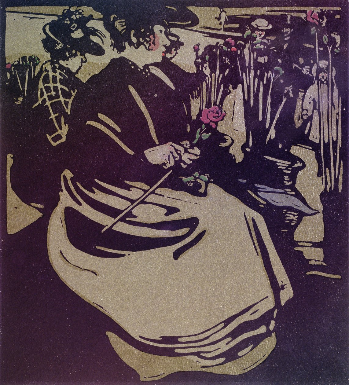 Flower Girl z „London Types” wydanej przez Williama Heinemanna autorstwa William Nicholson