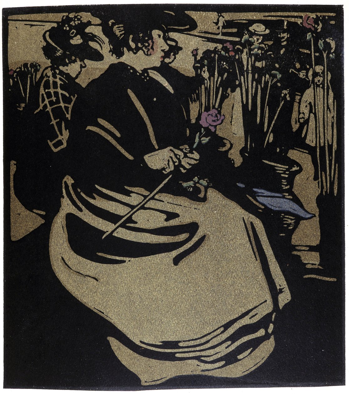 Flower Merchant, Londyn w „” Typach Londynu” Williama Nicholsona (1872-1949) autorstwa William Nicholson