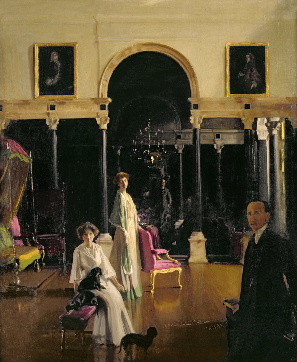Grupowy portret rodziny hrabiego Plymouth autorstwa William Nicholson