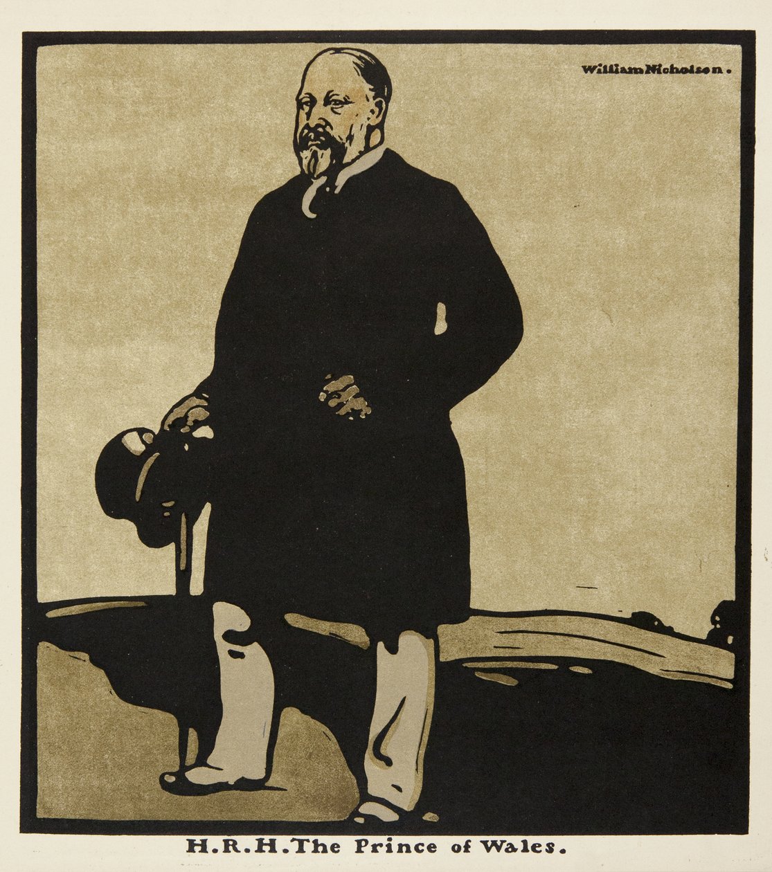 J.R.H. Książę Walii, z „Dwunastu portretów”, po raz pierwszy opublikowane przez Williama Heinemanna autorstwa William Nicholson