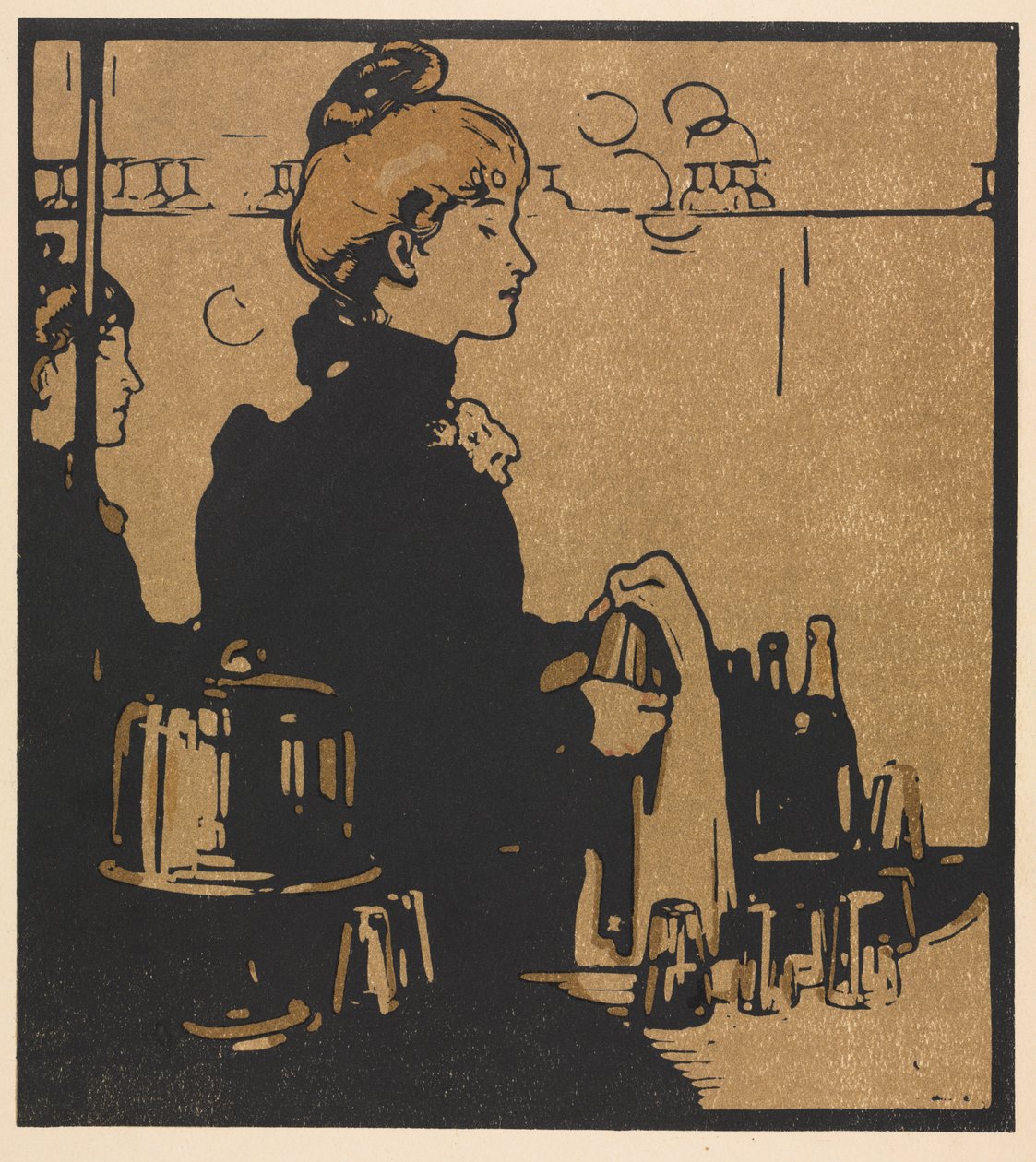 Londyn Typy: Barmanka autorstwa William Nicholson