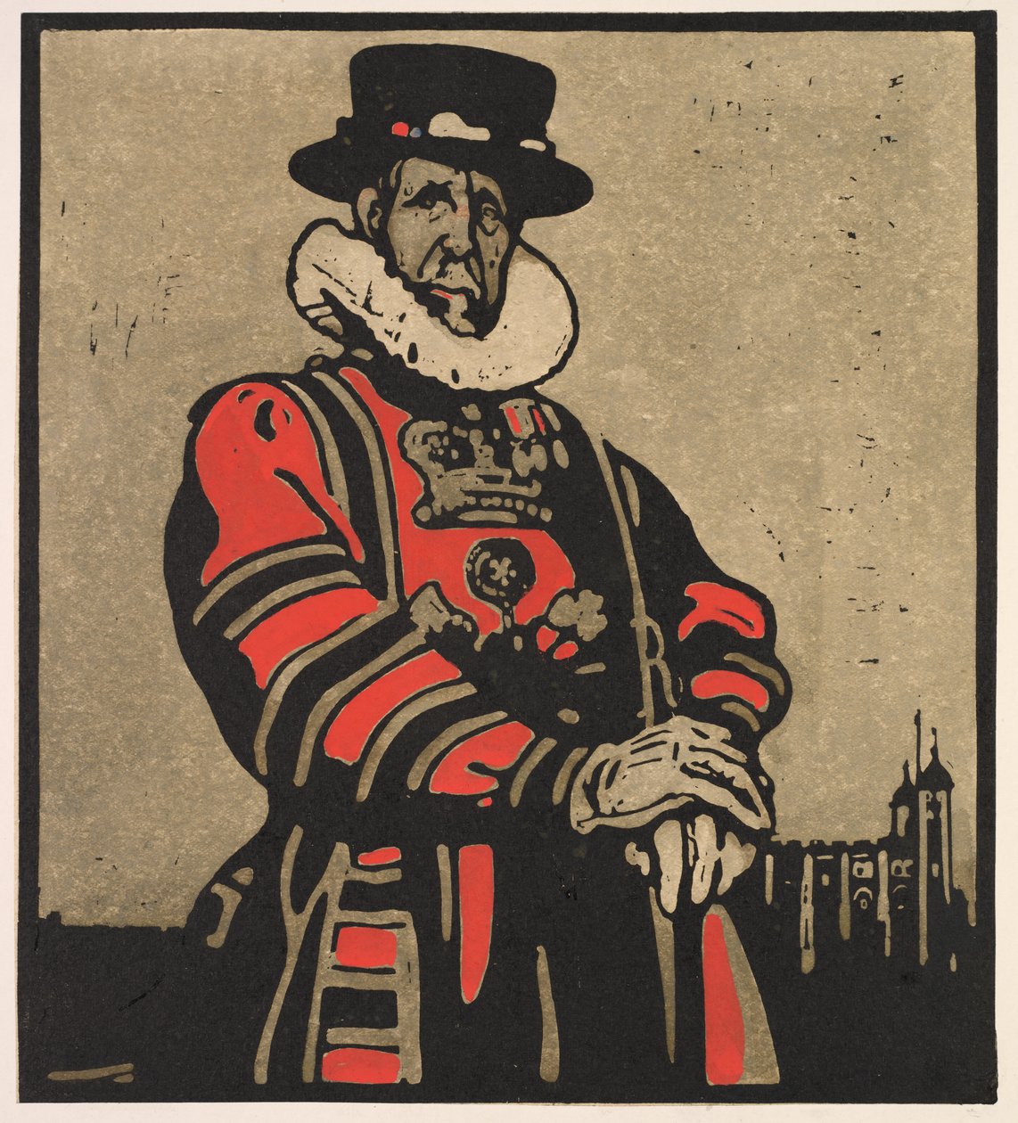 Typy londyńskie: Zjadacz wołowiny autorstwa William Nicholson