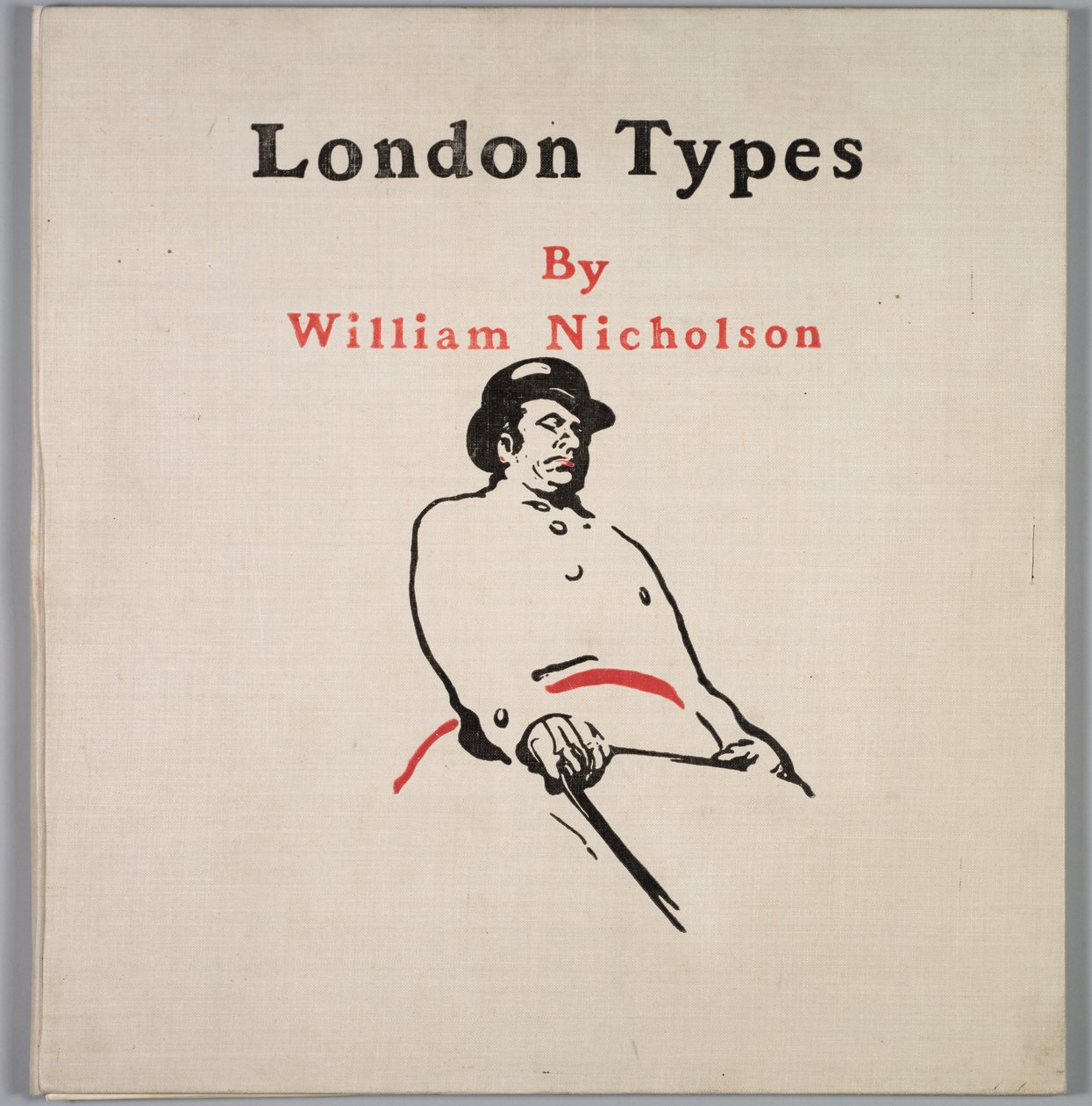 Typy londyńskie: Okładka autorstwa William Nicholson