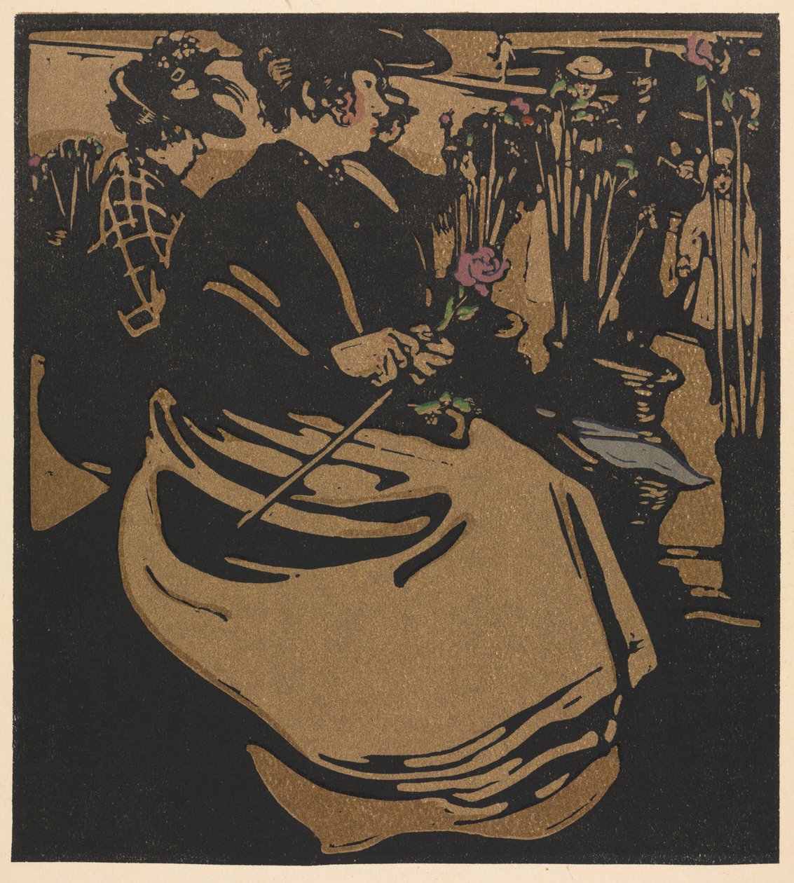 Typy londyńskie: Flower Girl autorstwa William Nicholson