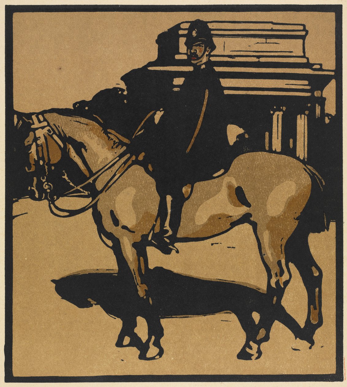 Typy londyńskie: policjant (wzgórze konstytucji) autorstwa William Nicholson