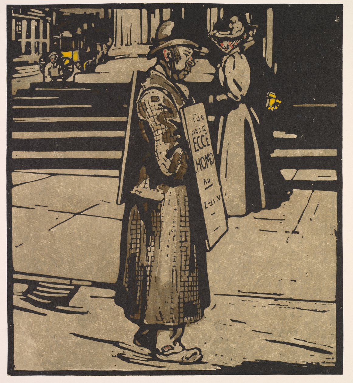 Typy londyńskie: Sandwich-Man autorstwa William Nicholson