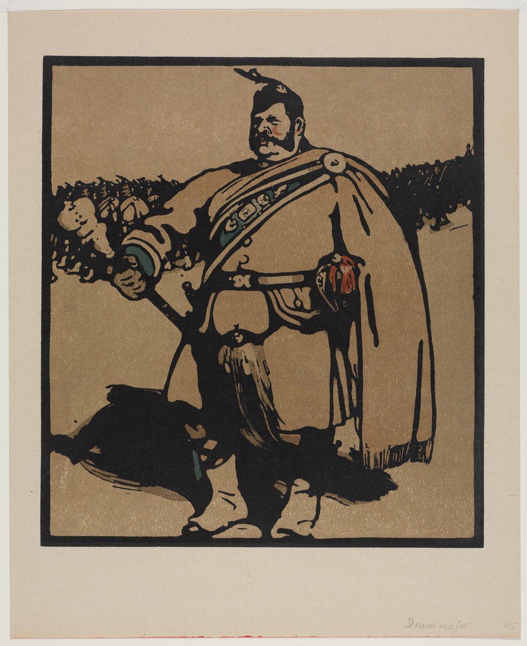 Typy londyńskie: Drum Major autorstwa William Nicholson