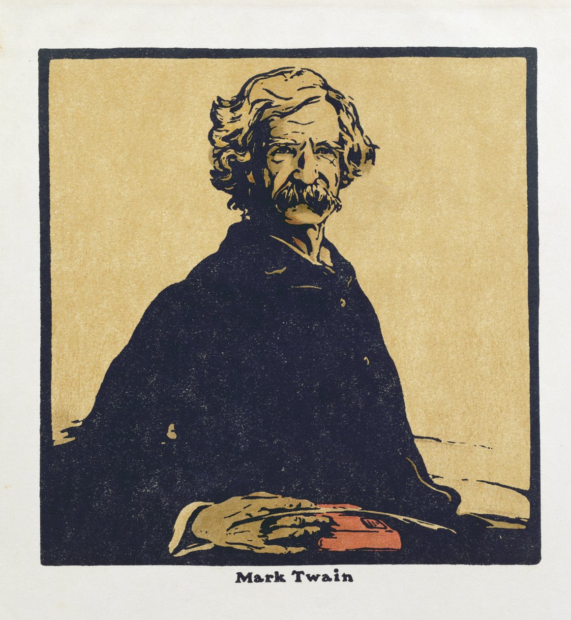 Mark Twain, z „Dwanaście portretów – druga seria”, po raz pierwszy opublikowane przez Williama Heinemanna autorstwa William Nicholson