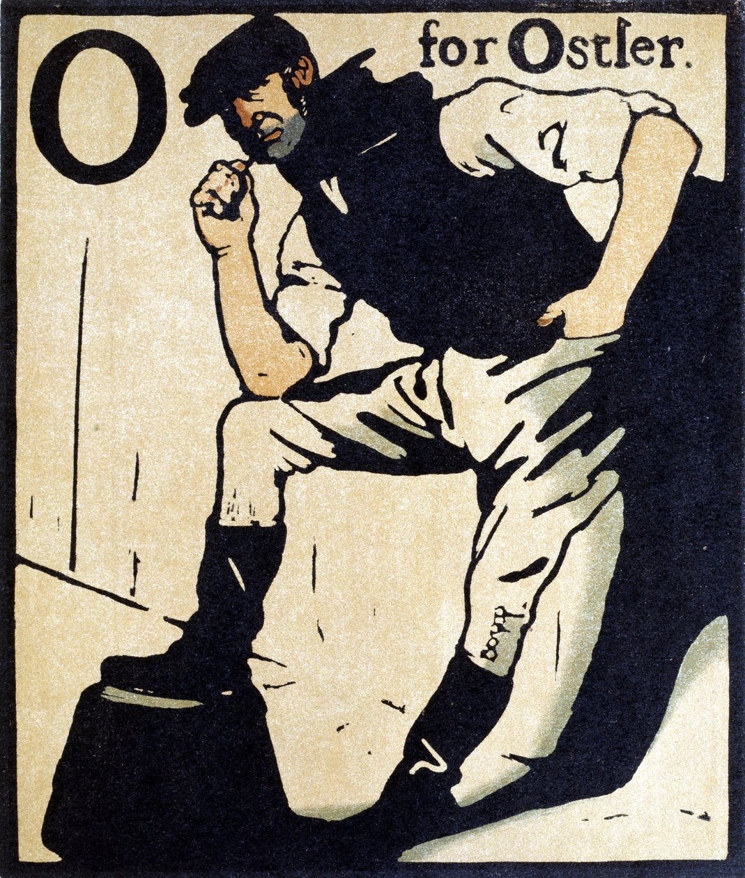 O jak Ostler, ilustracja z „Alfabetu”, wyd. William Heinemann autorstwa William Nicholson