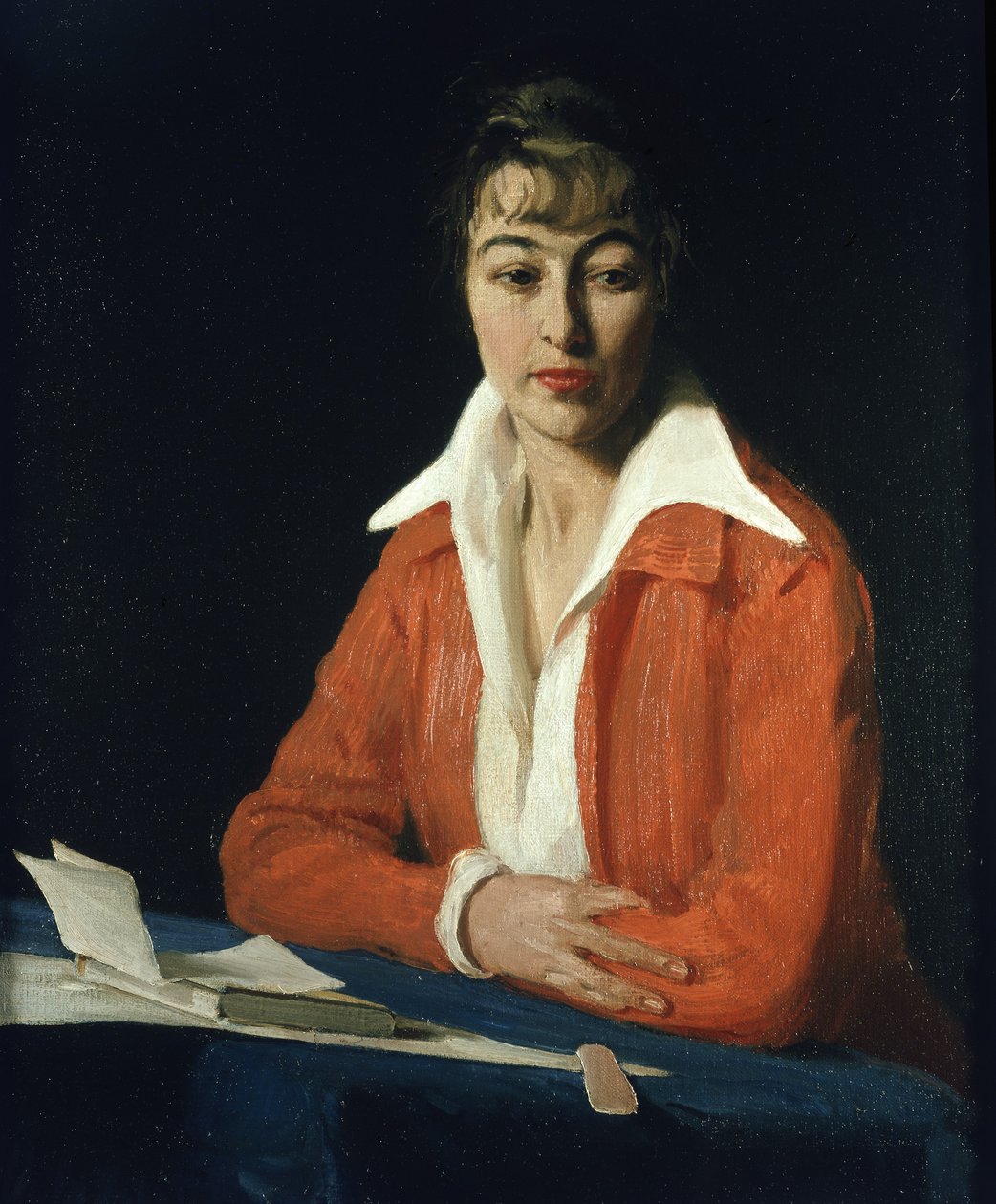 Portret panny Maude Nelke, ok. 1914 (olej na płótnie) autorstwa William Nicholson