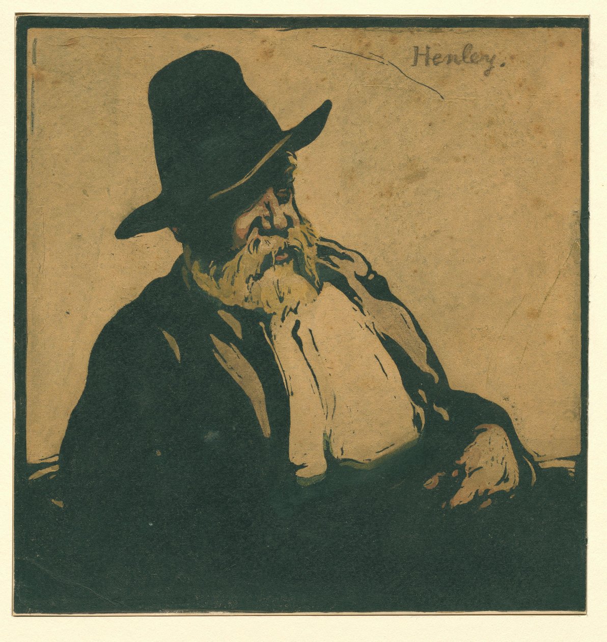Portret van Williama Ernesta Henleya autorstwa William Nicholson