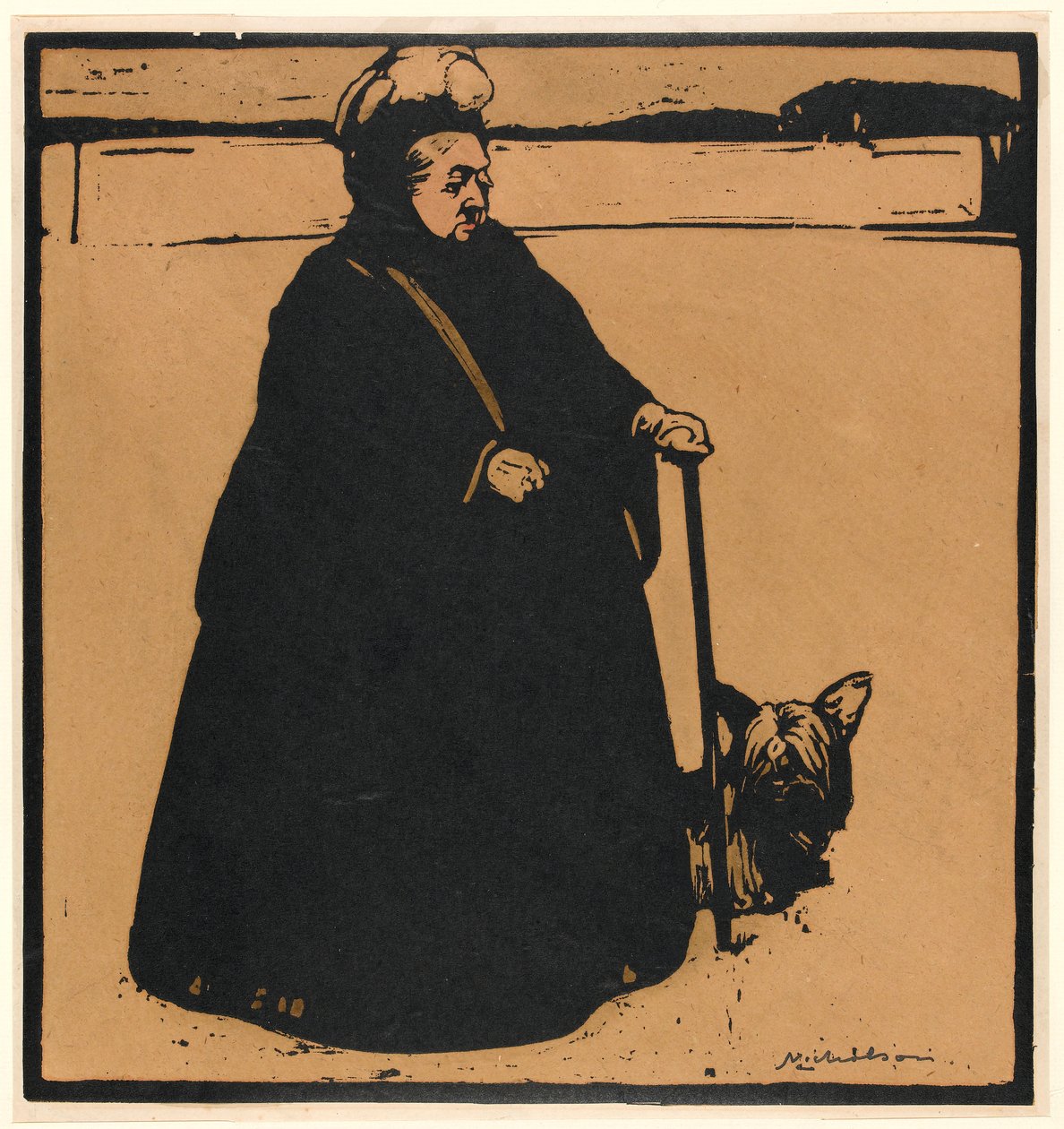 Królowa Wiktoria (drzeworyt) autorstwa William Nicholson