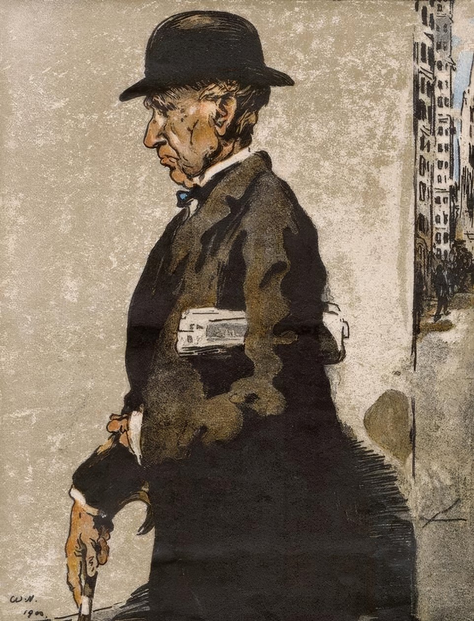 Russell Sage autorstwa William Nicholson