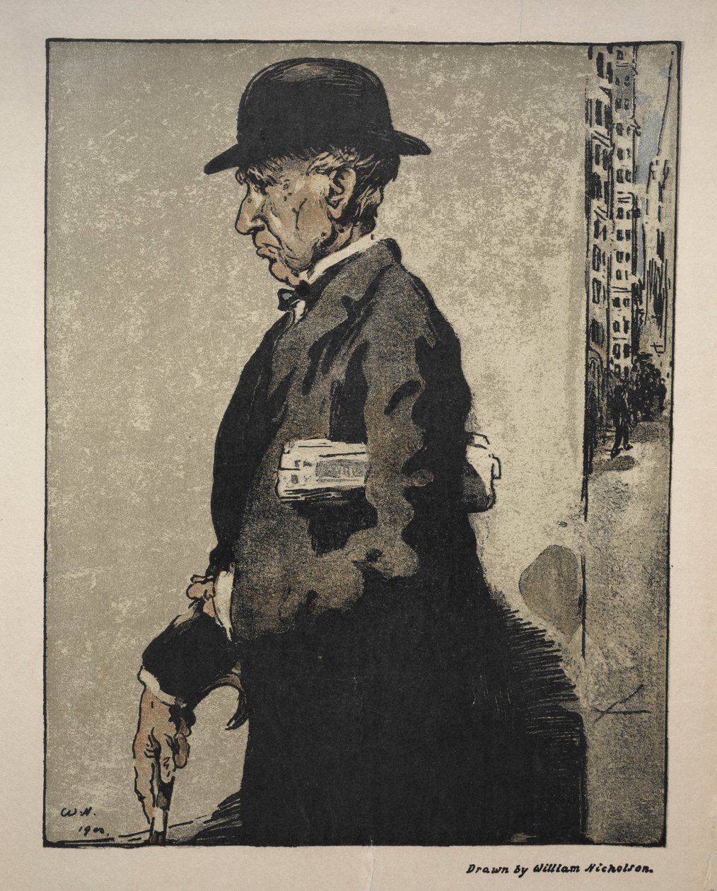 Russell Sage autorstwa William Nicholson