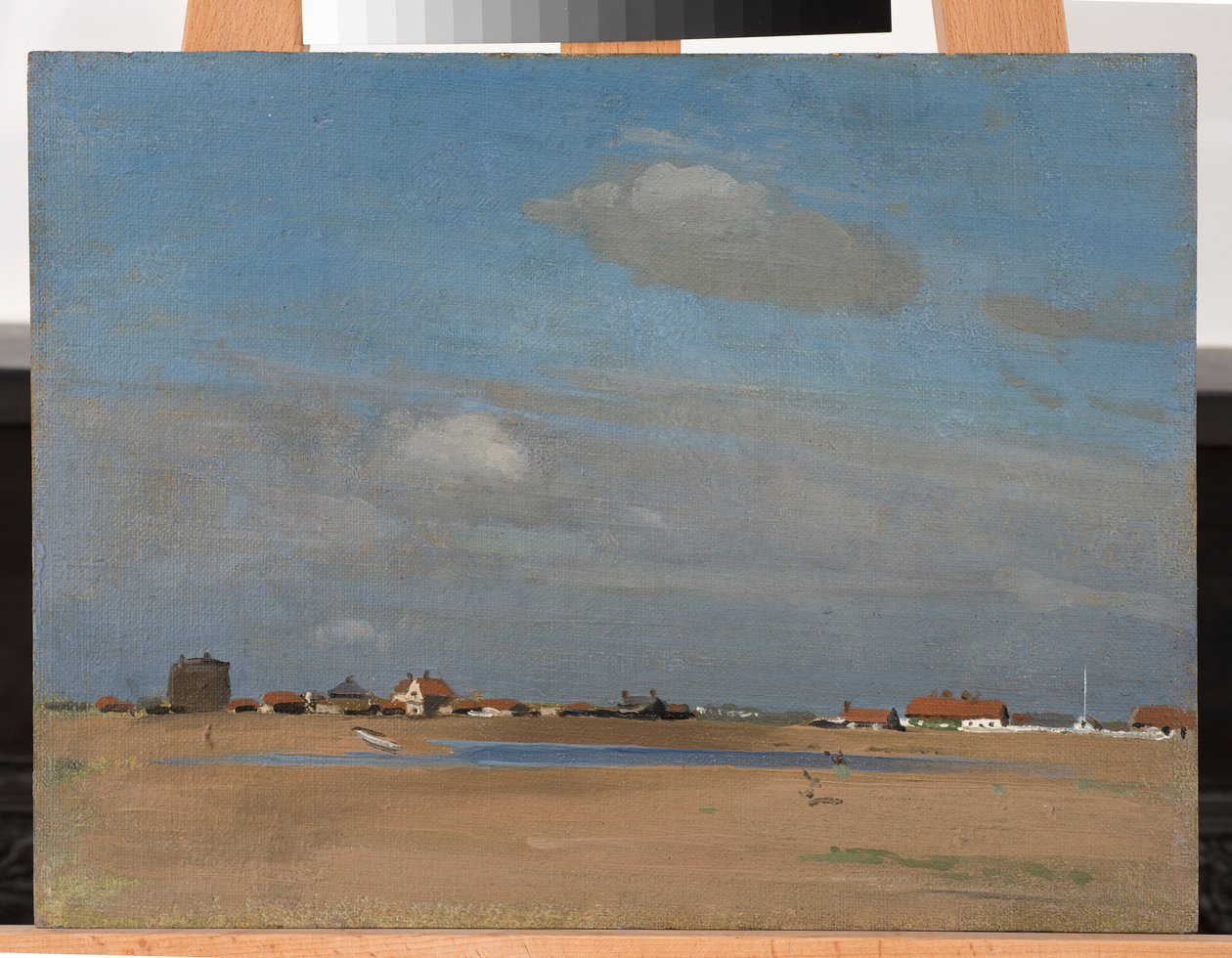 Ulica Gontowa, ok. 1907 (olej na płótnie ułożony na płycie) autorstwa William Nicholson