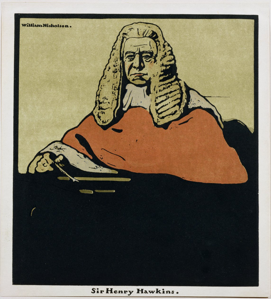 Sir Henry Hawkins, z „Dwunastu portretów”, po raz pierwszy opublikowane przez Williama Heinemanna autorstwa William Nicholson