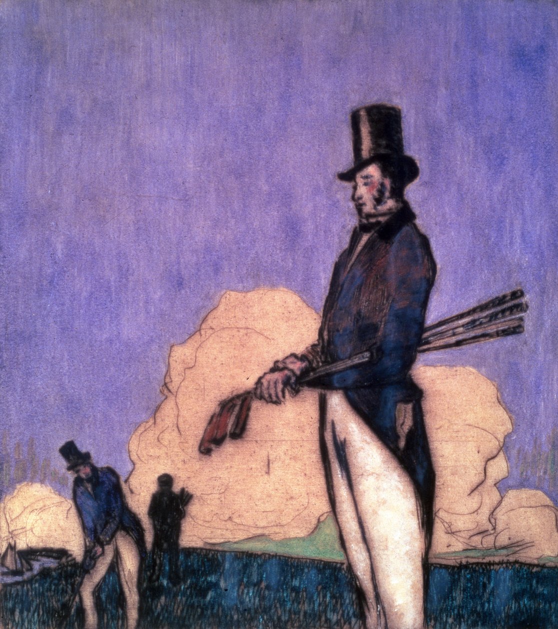 Studium golfistów autorstwa William Nicholson
