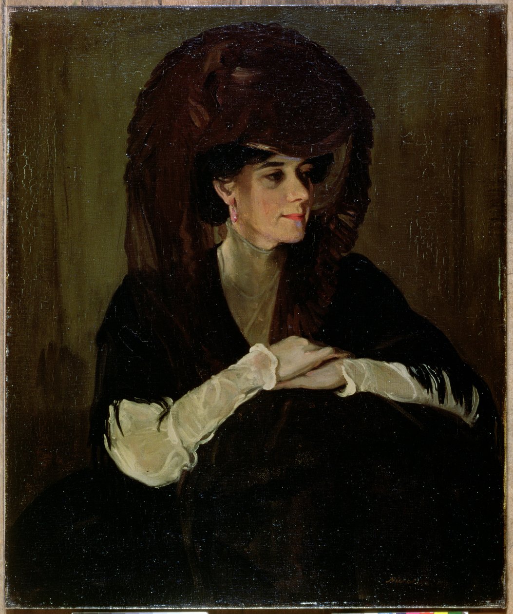 Brązowy welon (olej na płótnie) autorstwa William Nicholson