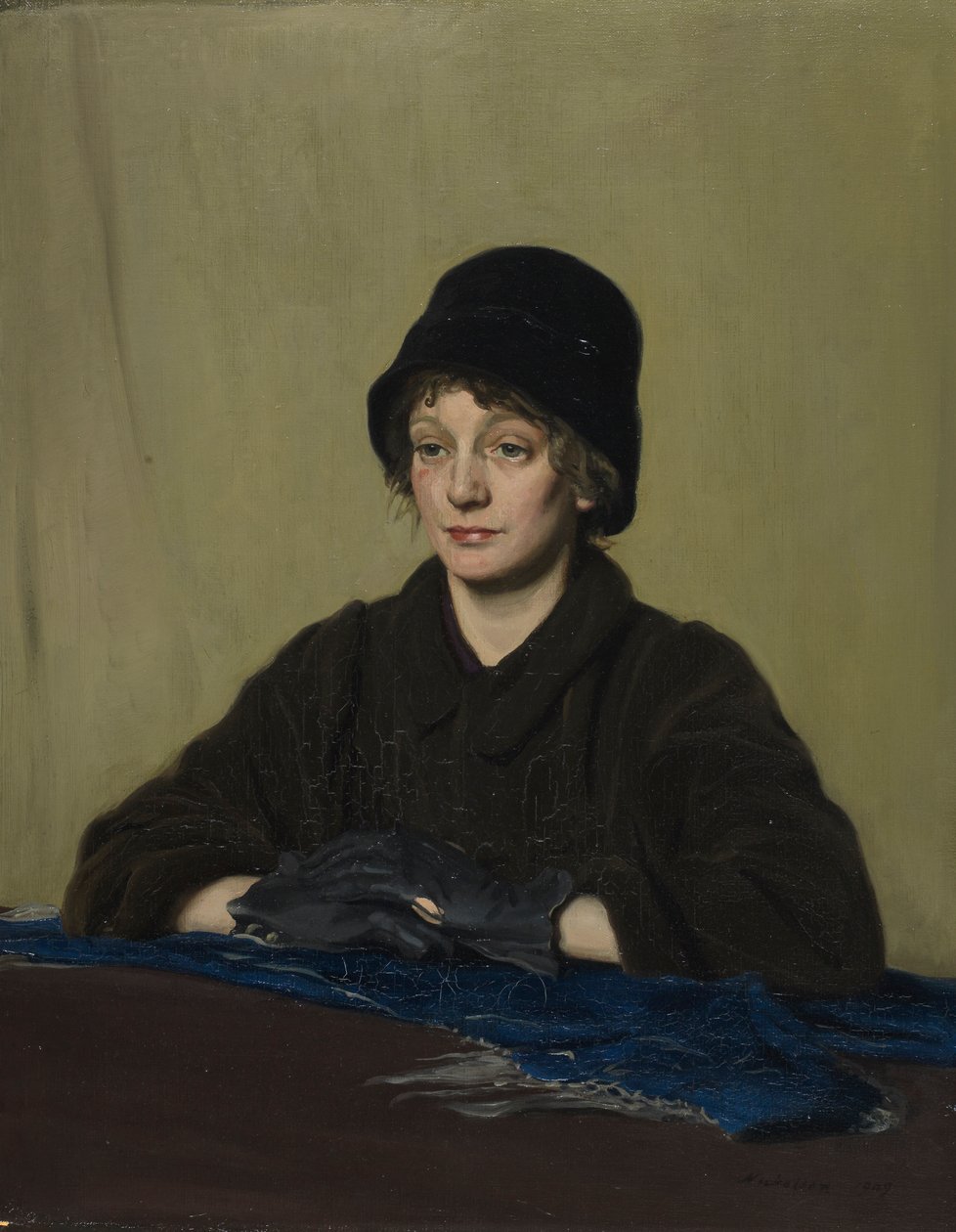Dziewczyna w poszarpanej rękawiczce autorstwa William Nicholson