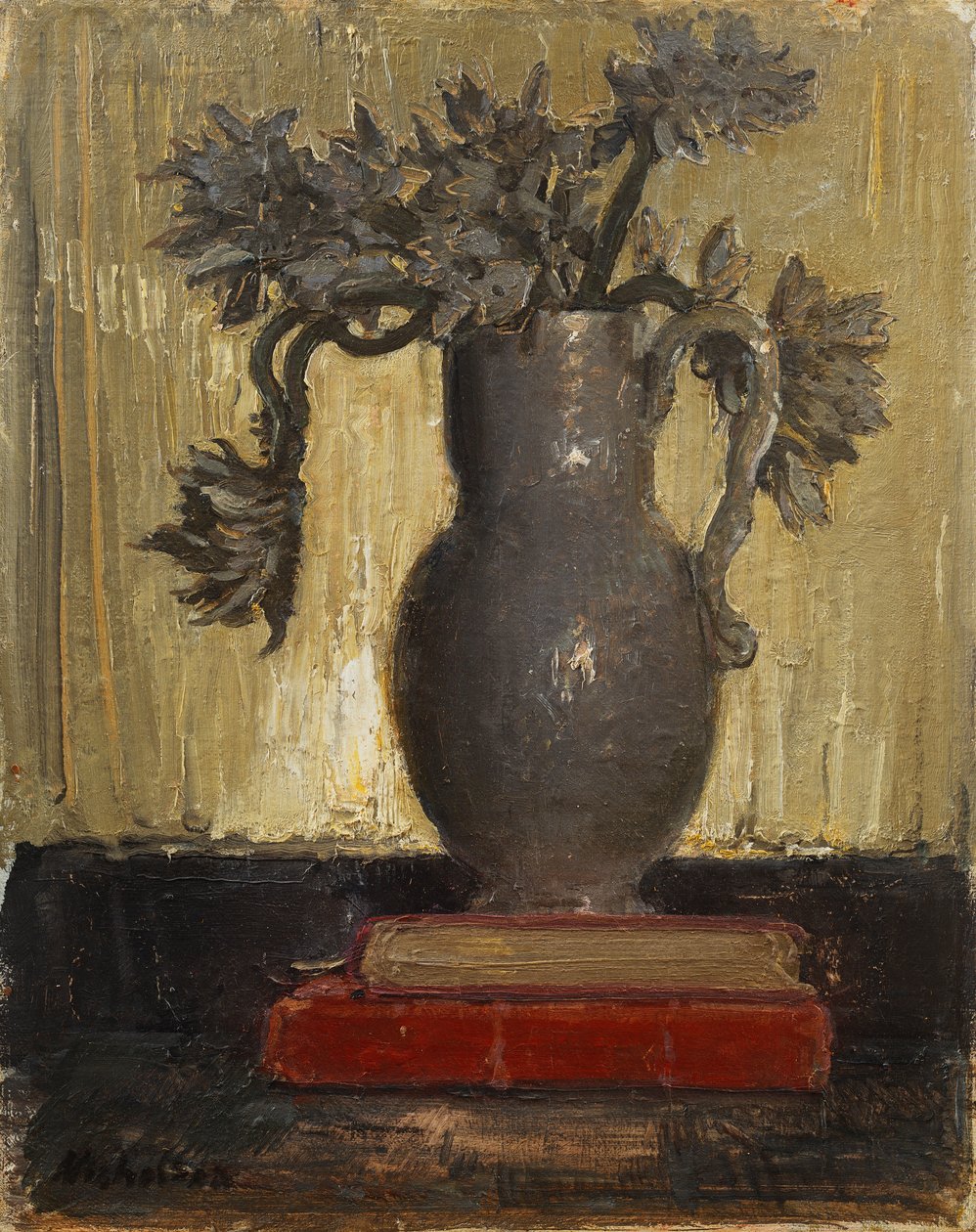 Szary dzban, ok.1941-42 (olej na płótnie) autorstwa William Nicholson