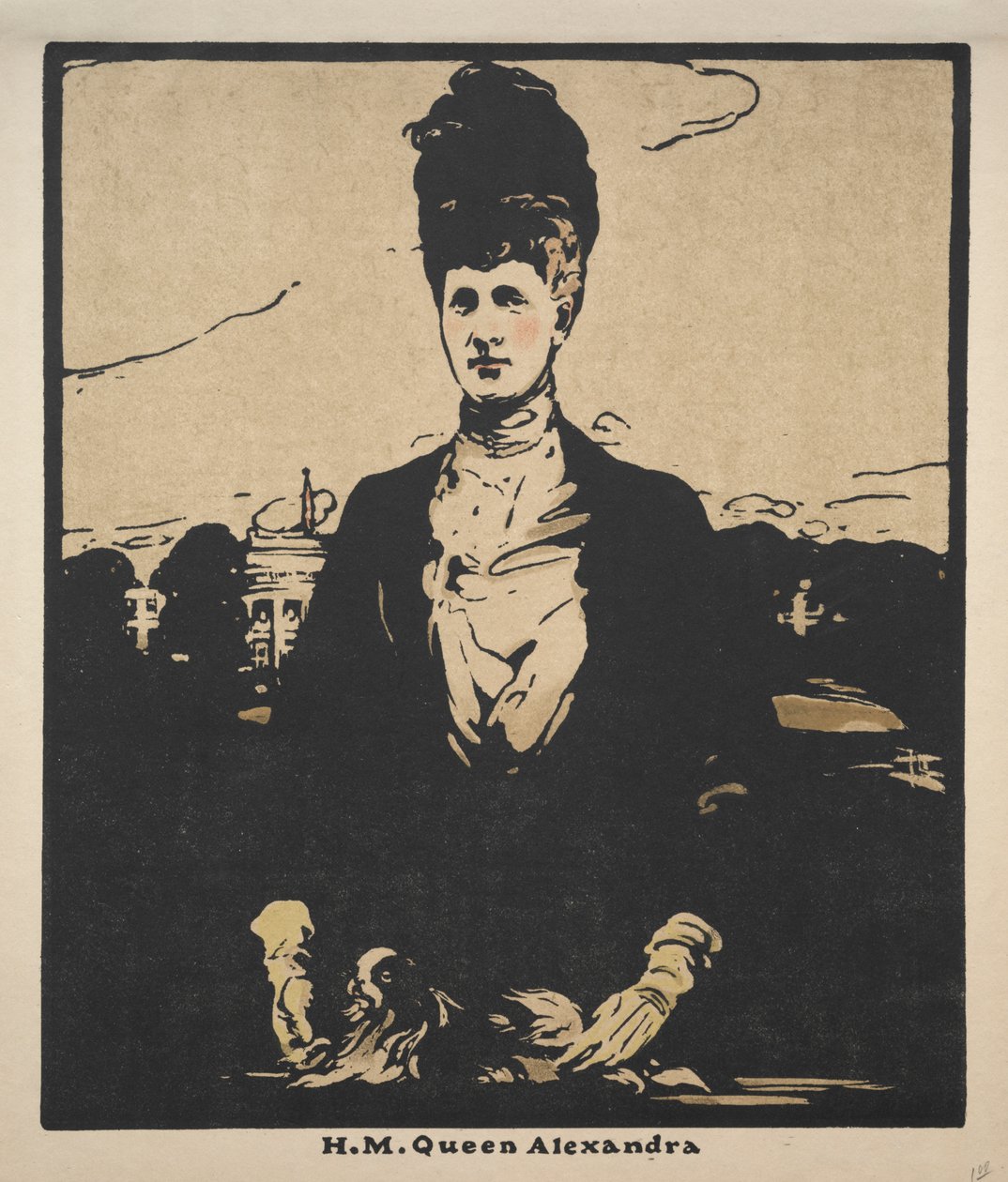 Dwanaście portretów (seria druga): H.M. Queen Alexandra autorstwa William Nicholson