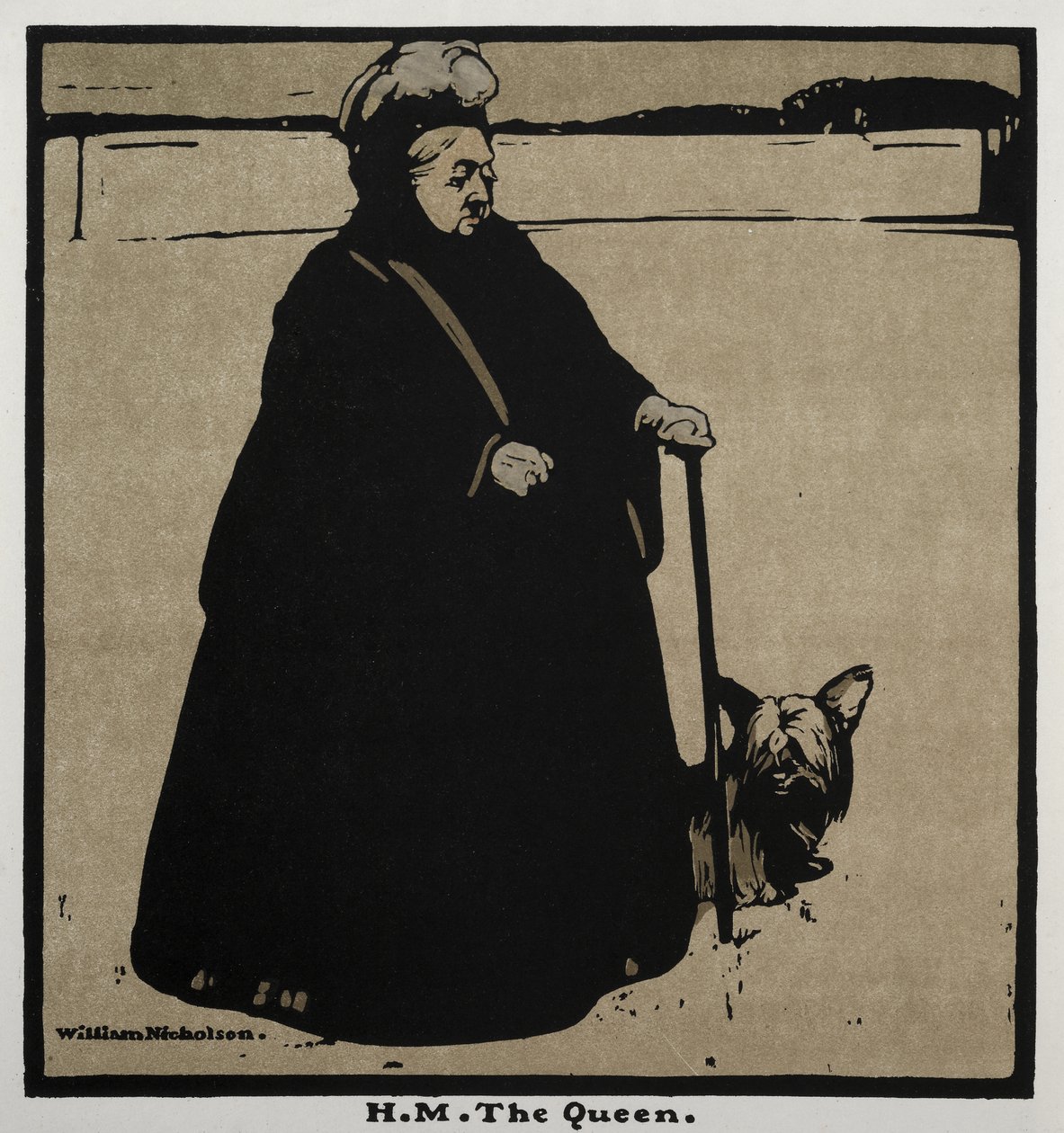 Dwanaście portretów: H.M. the Queen autorstwa William Nicholson