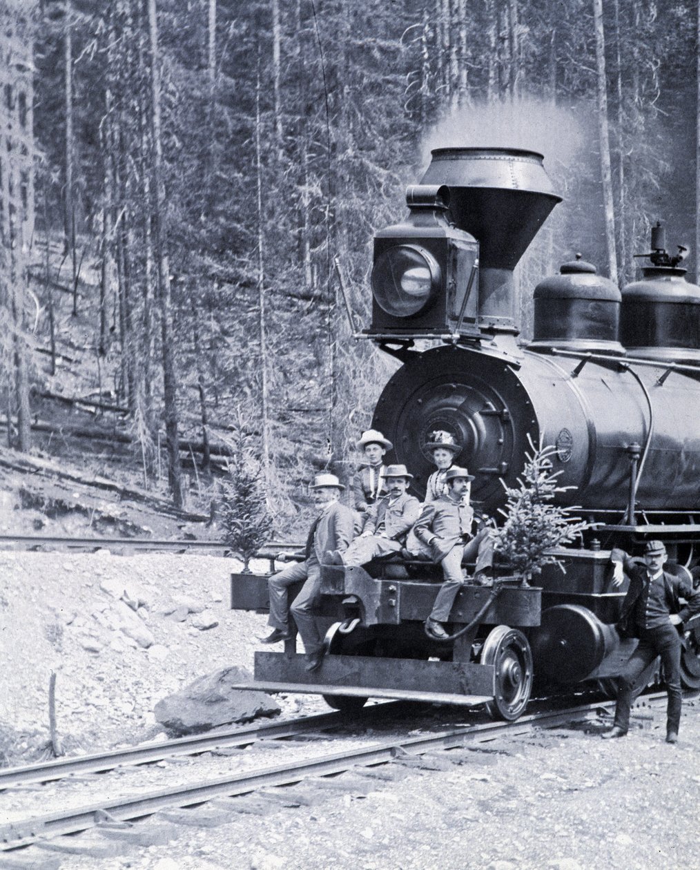Kanadyjscy pionierzy kolei, około 1890 r. - fot. Nottman autorstwa William Notman